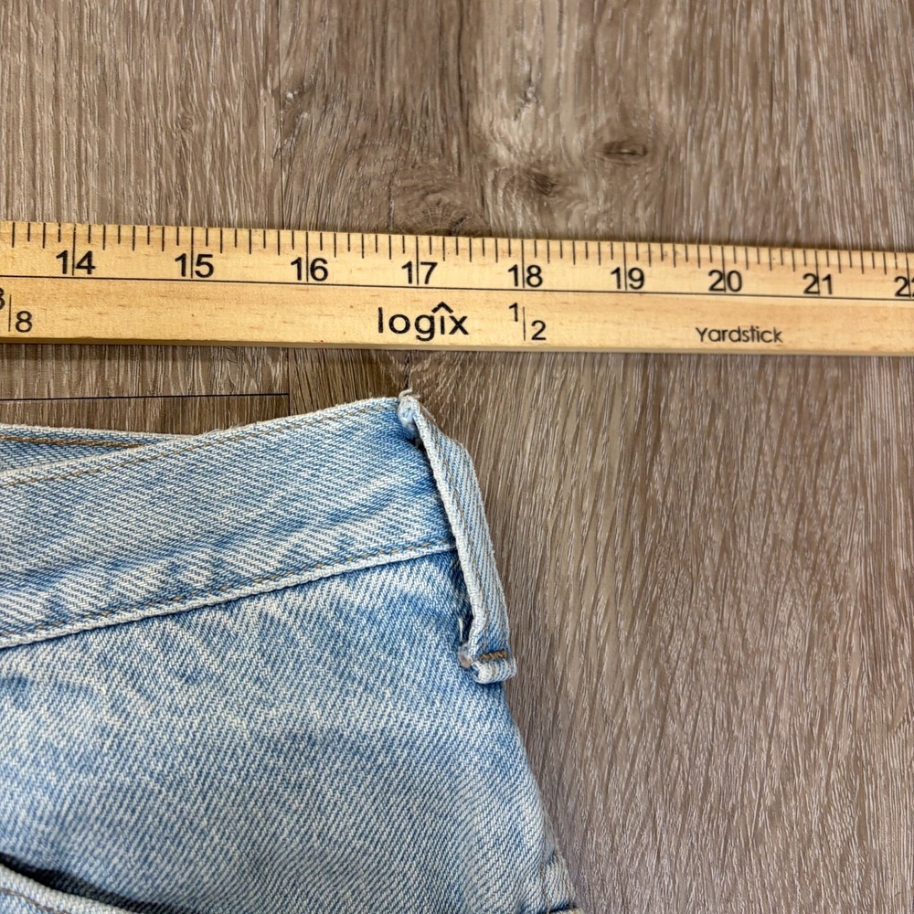 VTG Dickies Jean 10" Shorts Mens Size 34 Light Stone Wash 100% Cotton - Picture 3 of 8